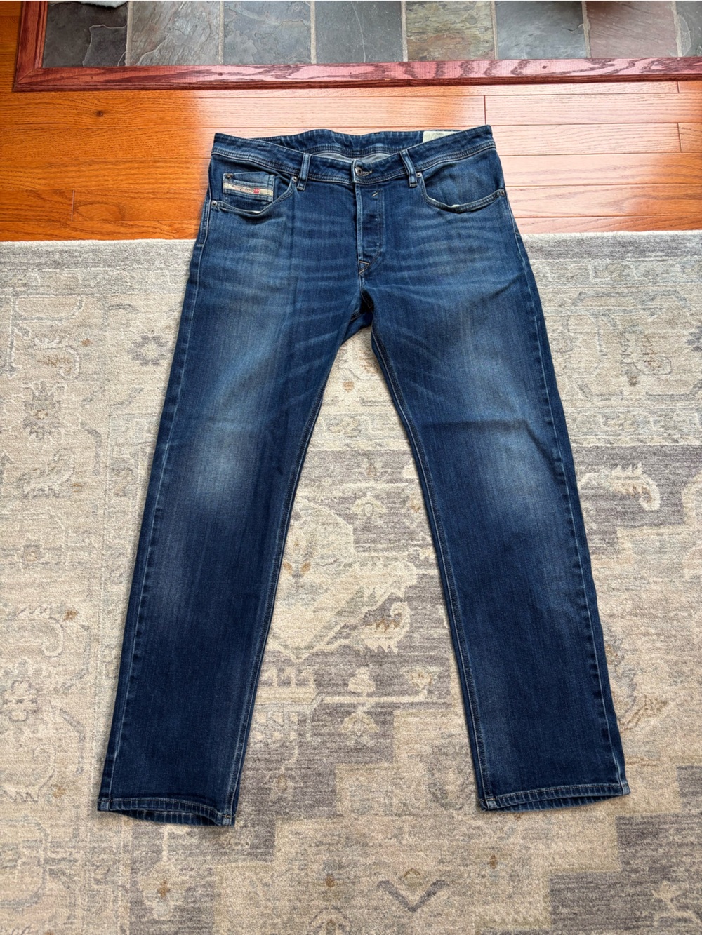 Diesel WAYKEE Regular-Straight Jeans Men’s 36x32 Blue Denim